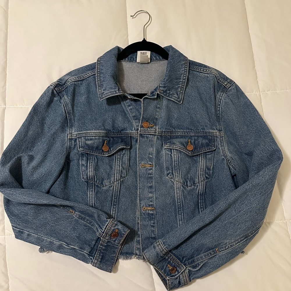 Victoria Secrete Pink Crop Jean jacket